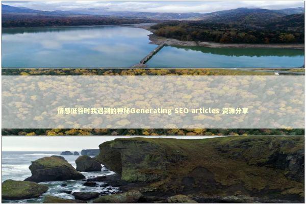 情感低谷时我遇到的神秘Generating SEO articles 资源分享